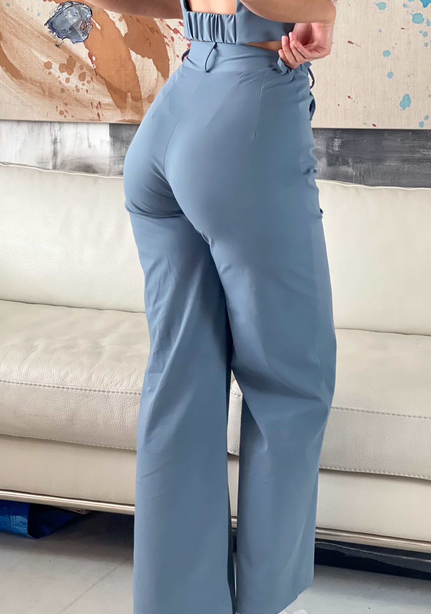 Pantalon Perséphone bleu