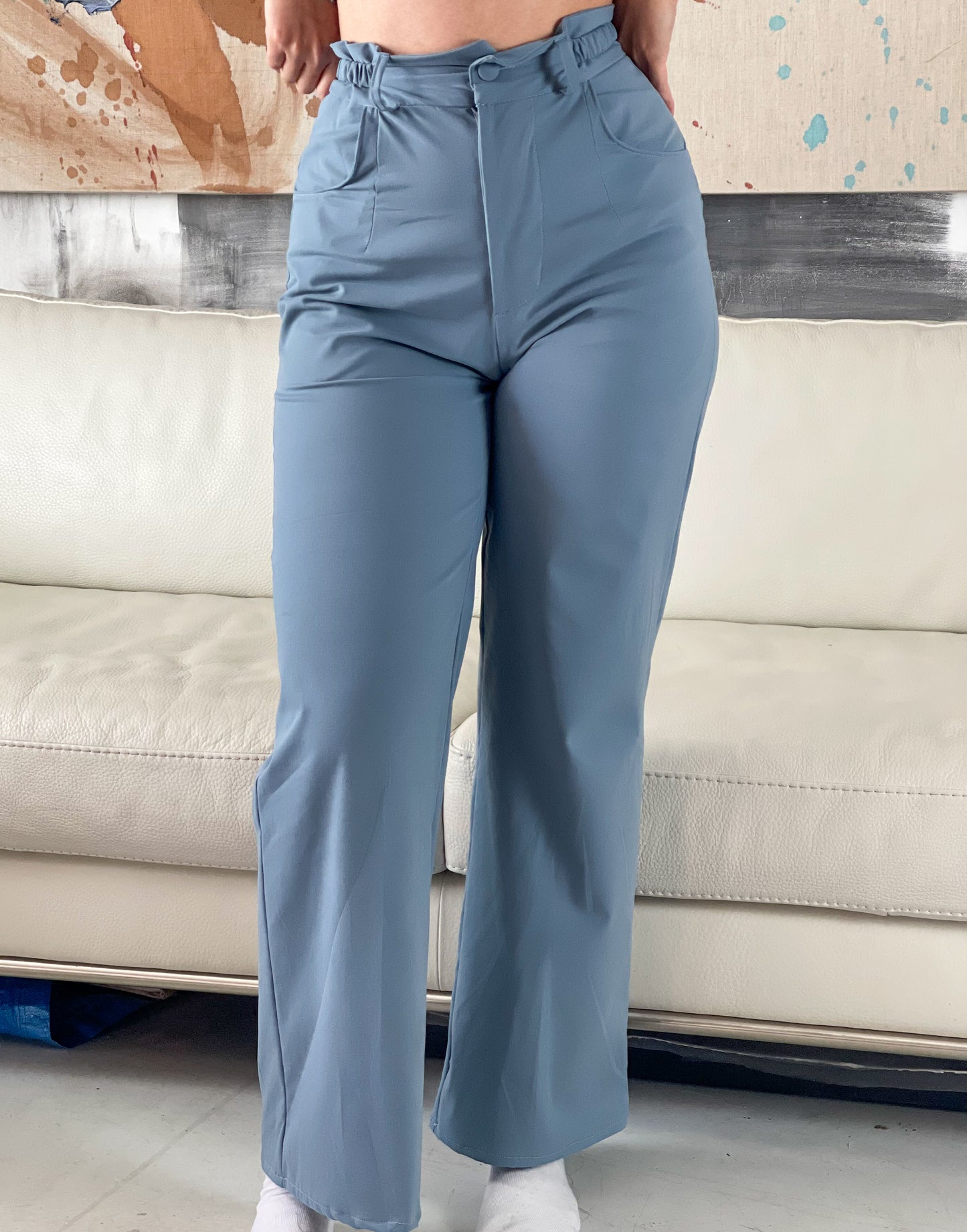 Pantalon Perséphone bleu