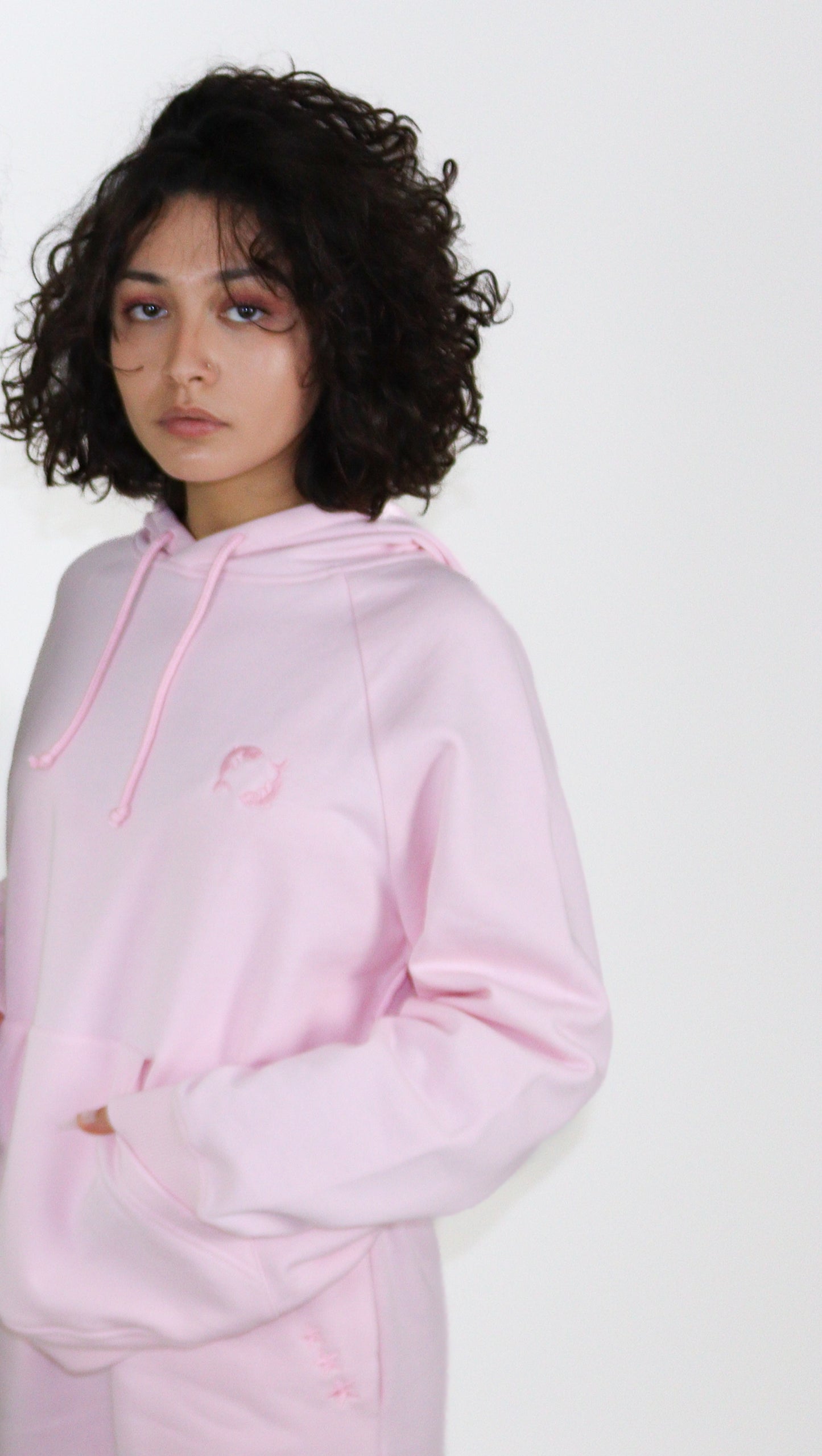 Sweat Néphélée Rose avec logo Aphaïa