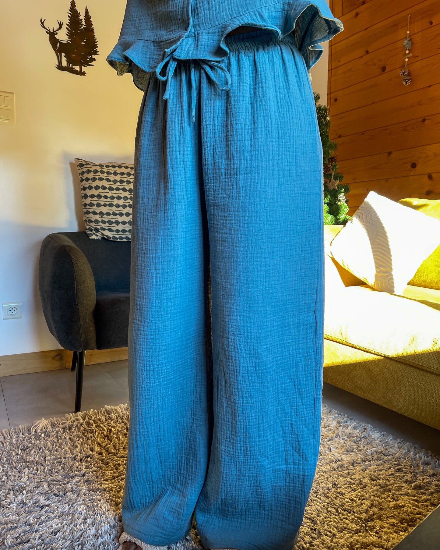 Pantalon bleu Hestia