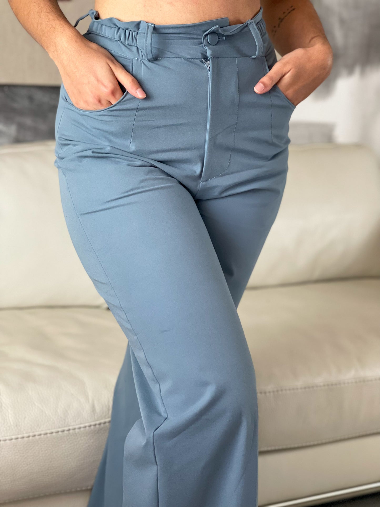 Pantalon Perséphone bleu